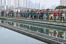 世界水日市民走进自来水厂 参观制水流程图片