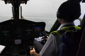 南航广州至香港直升机跨境航线开通图片