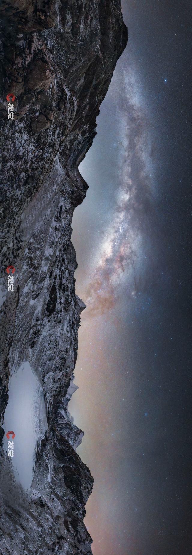 C视觉·C位追山⑨丨每一张都是手机屏保 隔屏仰望亚丁三大雪山