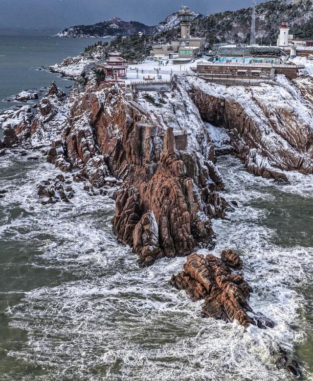 荣成：山海雪景如画