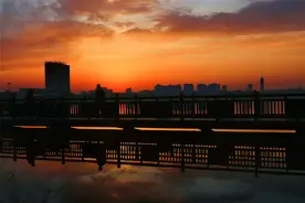 柘城县：冬日容湖 一抹夕阳美如画图片