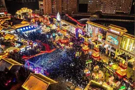 沈阳老北市现“龙凤齐飞”，游客感受浓浓东北年味图片