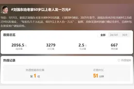 “60岁以上每人1万元现金”！刘强东给老家村民发钱！当年全村凑钱送他上大学，“一共76个茶叶蛋和500元现金”图片