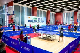 北京经开区“博大杯”乒乓球比赛点燃职工夏日激情图片