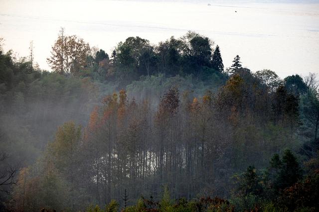 初冬时节 安徽黄山太平湖畔景美如画