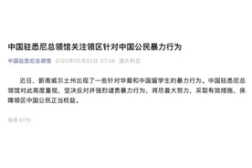 40岁中国留学生及妻子，在澳大利亚遭多名青少年殴打，遭袭原因或为说中文，两名12岁女孩被捕！中国驻悉尼总领馆发声图片