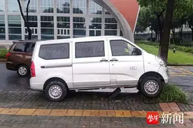 该遵守的规则必须遵守！过减速带不减速，面包车方向失控撞大树图片