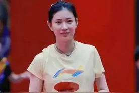 孙颖莎的陪练王添艺实力与美貌并存，曾和搭档以3：0战胜“莎头”组合图片