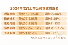 江门16家上市公司发布“成绩单”，谁是“优等生”？图片