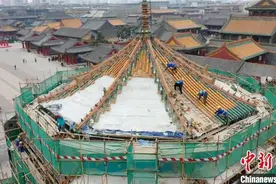 传统工艺守护400年沈阳故宫大政殿图片