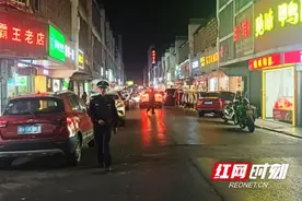 赫山区沧水铺镇：开展车辆违停处罚专项行动 助力优化营商环境图片