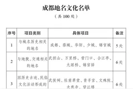 正式获批！九眼桥、武侯祠等地名入选→图片