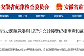 涉嫌严重违纪违法！铜陵市立医院党委副书记许文珍被查图片