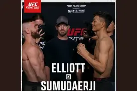 UFC拉斯维加斯83：中国选手苏木达尔基被埃利奥特三角绞降服！图片