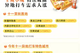 国庆出行消费热情高涨 滴滴订单量同比上涨15%图片
