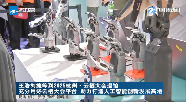 浙江省委书记，现场了解“灵巧手”