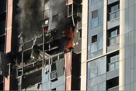 深圳湾一高端住宅发生爆炸，附近办公楼人员紧急撤离，目击者：有人和宠物狗从楼上坠落图片
