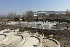 烟集河幸福河湖建设持续推进 鱼鳞坝初见雏形图片