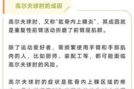 运动不当，手肘好像“中了一箭”？防治策略请收好→图片