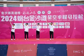万名跑者打卡最美黄渤海！烟台金沙滩星空马拉松鸣枪开跑图片