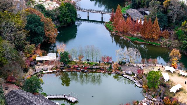 福州九峰村冬景迷人