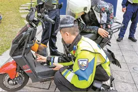 深圳开展整治“电鸡”专项行动 交警提醒：未满16周岁不得骑电动自行车上路图片