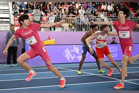 体育丨南京室内田径世锦赛：中国队打破男子4x400米接力全国纪录图片