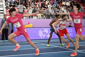 体育丨南京室内田径世锦赛：中国队打破男子4x400米接力全国纪录图片