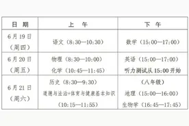 2025年福建中考时间公布图片