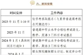 广东2024年高职院校依学考录取11月1日启动报名图片