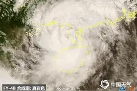 二次登陆！台风蝴蝶登陆广东雷州西部沿海图片