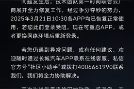 未带机械钥匙进不去车，长城汽车回应App故障：已恢复正常使用图片