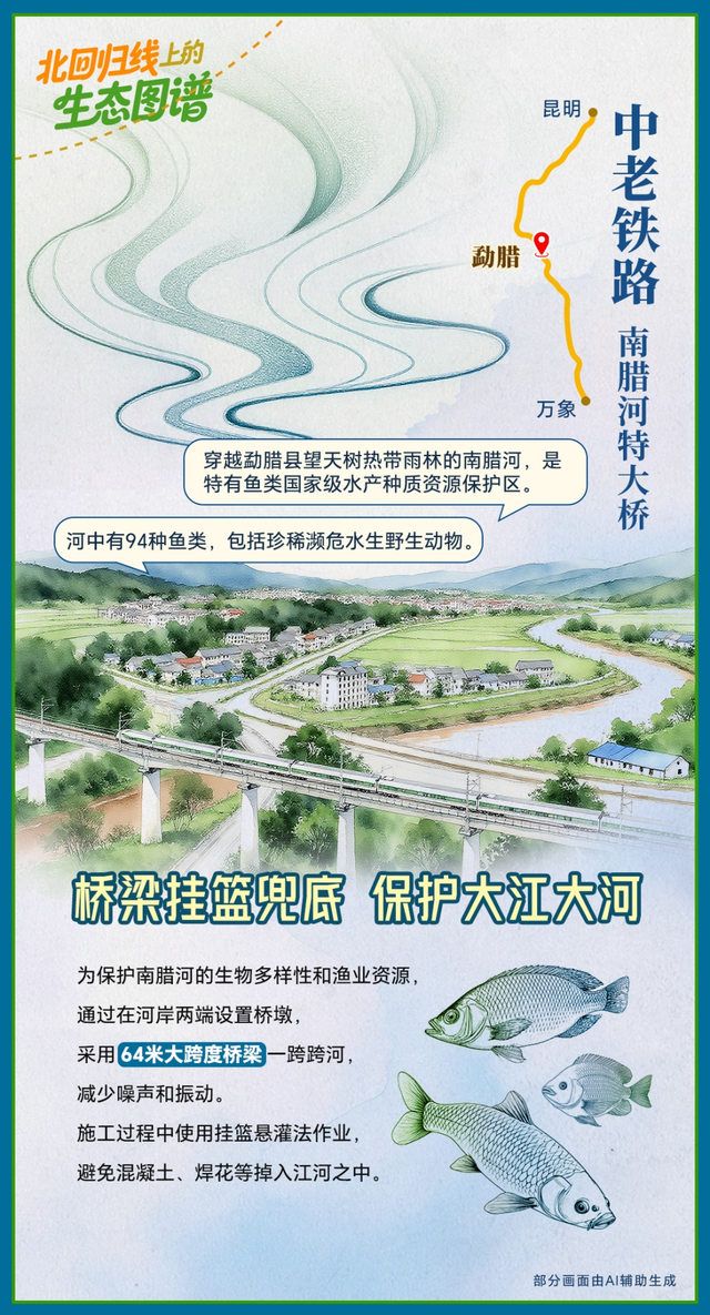 如画卷徐徐展开！跟着中老铁路打卡沿线美景