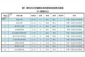 2024中国民办本科院校综合竞争力排名发布 这所高校位居全国第九图片