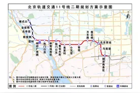 北京地铁11号线二期启动环评，共设5座换乘站图片