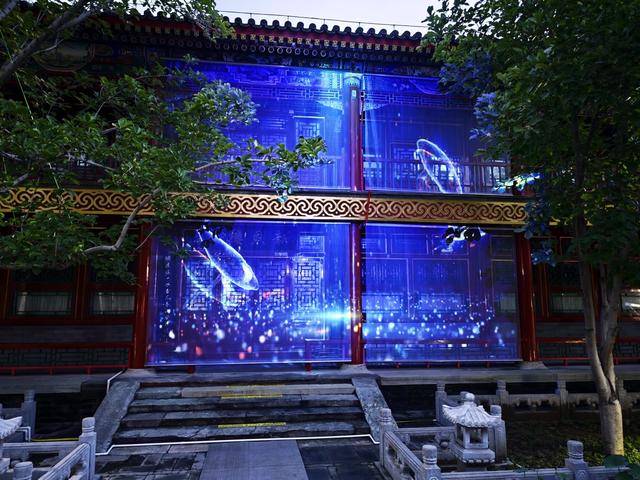竹荷文化季开幕，紫竹院行宫首次开展光影夜游