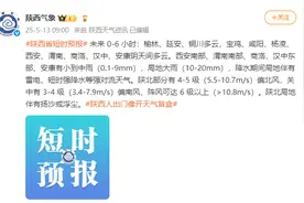 16日后最高温可达35℃！陕西最新天气预报→图片