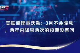 美联储理事沃勒：3月不会降息，两年内降息两次的预期没有问题视频封面