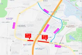 沙区警方发布沙坪坝区天梨路上跨高架桥施工封闭提示图片