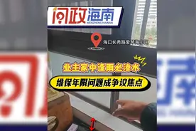 问政海南｜海口一小区业主家中窗台逢雨必渗水 施工方：维修后延保3年图片