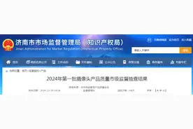 济南市市场监管局公布2024年第一批摄像头产品质量市级监督抽查结果图片
