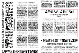 中国盐湖工业集团有限公司正式揭牌 吴晓军陈得信共同揭牌 罗东川主持图片