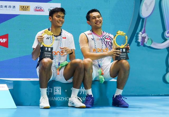 （体育）羽毛球——中国公开赛：阿尔菲安/菲克里男双夺冠