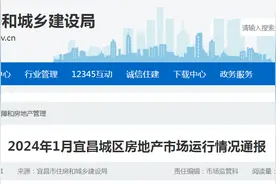 2024年1月湖北省宜昌城区房地产市场运行情况通报图片