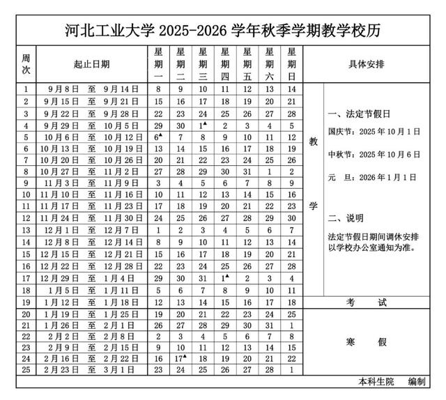 河北多所高校寒假时间确定！