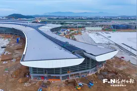 福州机场二期扩建工程加速推进 连接T2航站楼高架桥7月通车图片