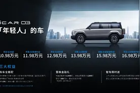 纯电SUV比油车更便宜 iCAR 03起售价10.98万元图片