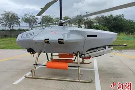 600公斤工业级重载共轴无人直升机F-600成功首飞图片
