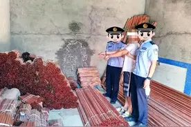 龙口公安快速破获一起仓库管材被盗案图片