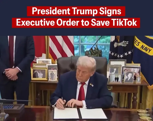 特朗普总统签署关于Tiktok的行政命令